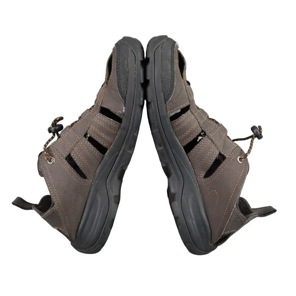 Teva Shoes Men 8 Sandal Fisherman Kitling Slip On Closed Toe Sport Comfort Brown